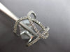 ESTATE LARGE .49CT DIAMOND 18KT WHITE GOLD 3D LOVE KNOT INFINITY FUN RING