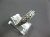 ESTATE .88CT DIAMOND 14KT WHITE GOLD ROUND 3 ROW SEMI ETERNITY ANNIVERSARY RING