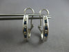 .92CT DIAMOND & AAA SAPPHIRE 14K WHITE GOLD 3D CHANNEL UMBRELLA HANGING EARRINGS