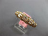 ESTATE 1.73CT DIAMOND 18KT ROSE GOLD ROUND & BAGUETTE FILIGREE MILGRAIN FUN RING