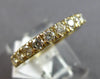 .73CT DIAMOND 14KT YELLOW GOLD 3D 4 PRONG SEMI ETERNITY WEDDING ANNIVERSARY RING