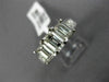 WIDE 3.0CT PRINCESS & BAGUETTE DIAMOND 14KT WHITE GOLD 3 STONE ENGAGEMENT RING