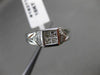 ESTATE .38CT PRINCESS & ROUND CUT DIAMOND 18KT WHITE GOLD FRIENDSHIP RING #18277