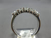 1.0CT DIAMOND 14K WHITE GOLD ROUND 5 STONE SHARED PRONG WEDDING ANNIVERSARY RING