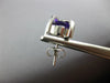 LARGE 11.45CT DIAMOND & AAA AMETHYST 14K WHITE GOLD OVAL & ROUND X STUD EARRINGS