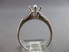 .52CT DIAMOND 14KT WHITE GOLD ROUND & BAGUETTE SEMI MOUNT ENGAGEMENT RING #28419
