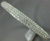 WIDE 2.26CT DIAMOND 18KT WHITE GOLD 3D MULTI ROW SEMI ETERNITY BANGLE BRACELET