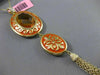 ESTATE 10.25CT DIAMOND & CITRINE 14KT YELLOW GOLD ORANGE ENAMEL FILIGREE PENDANT