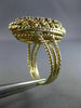 ESTATE LARGE 1.2CT AAA GARNET 14K YELLOW GOLD FILIGREE MARQUISE SHAPE RING 26254