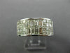 ESTATE WIDE 2.08CT DIAMOND 18KT WHITE GOLD 3D INVISIBLE ANNIVERSARY RING #26176