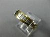 ESTATE .60CT DIAMOND 14KT WHITE & YELLOW GOLD 3D WEDDING ANNIVERSARY RING #1001