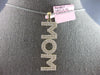 ESTATE EXTRA LARGE .95CT DIAMOND 14KT YELLOW GOLD 3D MOM FLOATING PENDANT