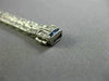 ANTIQUE WIDE 5.30CT OLD MINE DIAMOND & AAA SAPPHIRE PLATINUM FILIGREE BRACELET