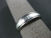 ESTATE .10CT DIAMOND 14K WHITE GOLD SOLITAIRE MENS WEDDING ENGAGEMENT RING #1283