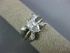 WIDE 1.09CT DIAMOND 14KT WHITE GOLD 3D MARQUISE SOLITAIRE INSERT ENGAGEMENT RING