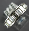 ESTATE 2.70CT EMERALD CUT DIAMOND 18K WHITE GOLD ANNIVERSARY RING F/G VVS #20781