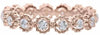 .52CT DIAMOND 18KT ROSE GOLD 3D ROUND FILIGREE ETERNITY WEDDING ANNIVERSARY RING
