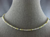 ESTATE 25.10CT MULTI COLOR DIAMOND 18KT WHITE GOLD 3D BY THE YARD FUN NECKLACE