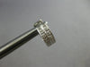 ESTATE .20CT DIAMOND 14KT WHITE GOLD 3D CLASSIC 2 ROW FILIGREE HUGGIE EARRINGS