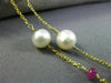 ESTATE AAA RUBY & PEARLS 14KT YELLOW GOLD 3D CLASSIC BY THE YARD NECKLACE #26222