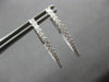 .72CT DIAMOND 18KT WHITE GOLD CLASSIC INSIDE OUT OVAL HOOP FUN HANGING EARRINGS