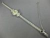 ANTIQUE CROTON .72CT OLD MINE DIAMOND 14KT WHITE GOLD 3D ART DECO WATCH #2208