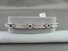 ANTIQUE 5.74CT WIDE 18KT GOLD DIAMOND BAGUETTE & ROUND BRACELET