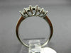 ESTATE .80CT DIAMOND 14KT WHITE GOLD 3D 5 STONE PRINCESS WEDDING ENGAGEMENT RING