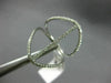 ESTATE LARGE .34CT DIAMOND 18KT WHITE GOLD 3D HANDCRAFTED DOUBLE ROW LOVE RING