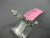 ESTATE .57CT ROUND DIAMOND 18KT WHITE GOLD SEMI ETERNITY BEZEL ANNIVERSARY RING