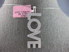 ESTATE LARGE 1.21CT DIAMOND 14KT WHITE GOLD 3D CLASSIC LOVE FLOATING PENDANT