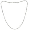 ESTATE 12.5CT DIAMOND 14KT WHITE GOLD 3D ROUND CLASSIC ETERNITY TENNIS NECKLACE