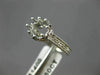 ANTIQUE .60CT DIAMOND 14KT WHITE GOLD FILIGREE SEMI MOUNT ENGAGEMENT RING #14833