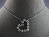 ESTATE 1.66CT DIAMOND 14KT WHITE GOLD 3D CLASSIC OPEN HEART FUN LOVE NECKLACE
