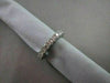 ANTIQUE 4MM 3.55CT DIAMOND ETERNITY 14KT WHITE GOLD RING WITH DIAMONDS ON SIDE!!