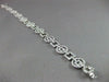 ESTATE WIDE 2.63CT DIAMOND 14KT WHITE GOLD CIRCLE & SQUARE BRACELET BEAUTIFUL!!