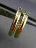 ESTATE 14KT YELLOW GOLD 3D CLASSIC HANGING HOOP EARRINGS #25136