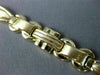 ESTATE WIDE 14KT YELLOW GOLD 3D CLASSIC OVAL CIRCULAR LINK BRACELET #23297