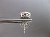 ESTATE LARGE 1.36CT DIAMOND 14KT WHITE GOLD 3D CLUSTER FLOWER STUD EARRINGS