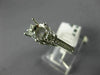 ESTATE WIDE .51CT DIAMOND 14K WHITE GOLD FLOWER SEMI MOUNT ENGAGEMENT RING 22187
