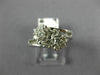 ANTIQUE .40CT DIAMOND 18K WHITE GOLD 3D FLORAL SEMI MOUNT ENGAGEMENT RING #18746