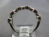 ESTATE WIDE 1.13CT DIAMOND 18K WHITE GOLD ROUND INFINTY WEDDING ANNIVERSARY RING