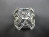 ESTATE LARGE 1.38CT DIAMOND 18KT WHITE GOLD 3D CLASSIC GEOMETRICAL FUN RING