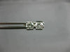 ESTATE .40CT DIAMOND 14KT WHITE GOLD 3D SOLITAIRE TENSION STUD EARRINGS #17278