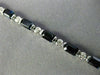 ESTATE 7.84CT DIAMOND & AAA EMERALD CUT SAPPHIRE 18KT WHITE GOLD TENNIS BRACELET