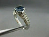 ESTATE 2.35CT SAPPHIRE & DIAMOND 14K WHITE FILIGREE ROUND ENGAGEMENT RING #14314