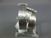 ESTATE LARGE .31CT DIAMOND 18KT WHITE GOLD 3D MULTI ROW CRISS CROSS FUN RING