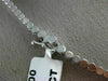ANTIQUE LARGE 5.98CT DIAMOND 14KT WHITE GOLD BEZEL MULTI STRAND NECKLACE #17322