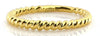 ESTATE CLASSIC 18KT YELLOW GOLD 3D SOLID ROPE WEDDING ANNIVERSARY RING