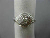 ANTIQUE WIDE .15CT OLD MINE DIAMOND 18KT WHITE GOLD SQUARE ENGAGEMENT RING 26037